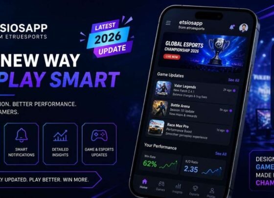 EtsiosApp 2026 update gaming app dark theme banner